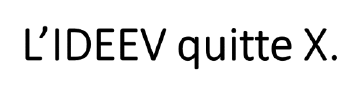 IDEEV leaves X