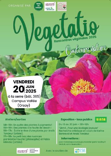 VEGETATIO 20 juin 2025: les couleurs végétales entre art, sciences et philosophie