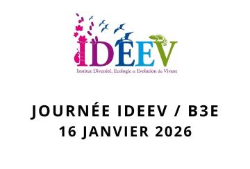 Journée IDEEV / B3E - 16 janvier 2026
