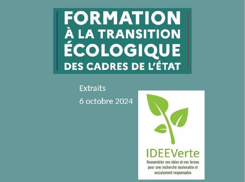La formation des fonctionnaires à la Biodiversité