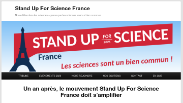 Information Stand Up For Science